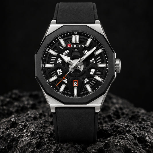 Reloj Curren 8437 Plata Negro – foto principal