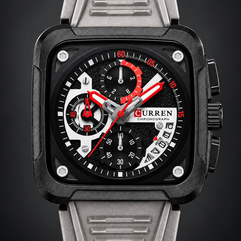 Reloj Curren 8461 Gris – detalle del dial