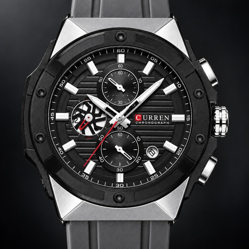 Reloj Curren 8462 Gris – detalle del dial