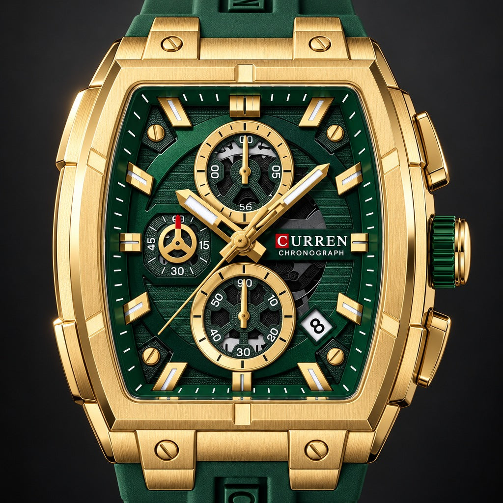 Reloj Curren 8488 Verde – detalle del dial