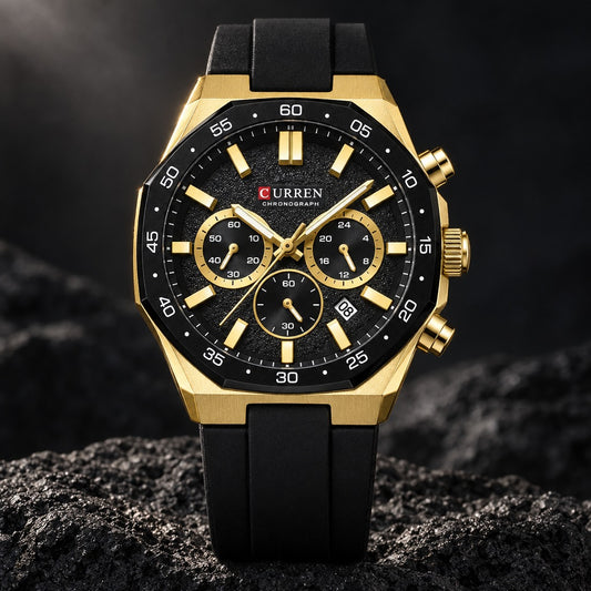 Reloj Curren 8489 Negro Dorado – foto principal