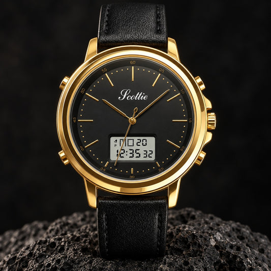 Reloj Scottie 1652 Dorado Doble Hora – foto principal