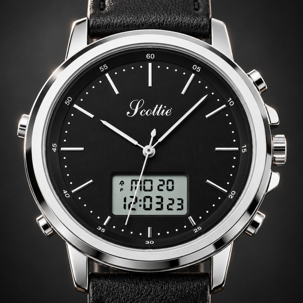 Reloj Scottie 1652 Todo Plata Hora – detalle del dial
