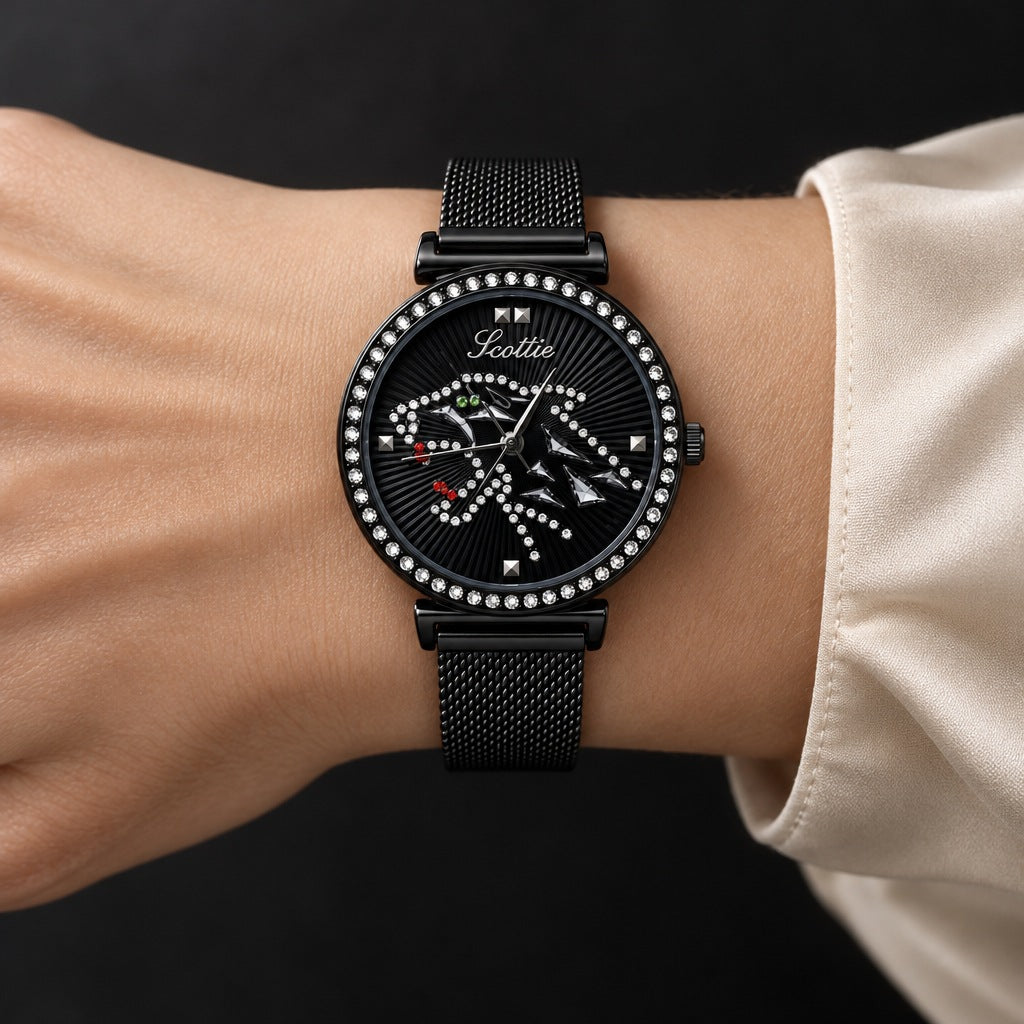 Reloj Scottie Pantera Negra + Pulsera de Dijes – foto