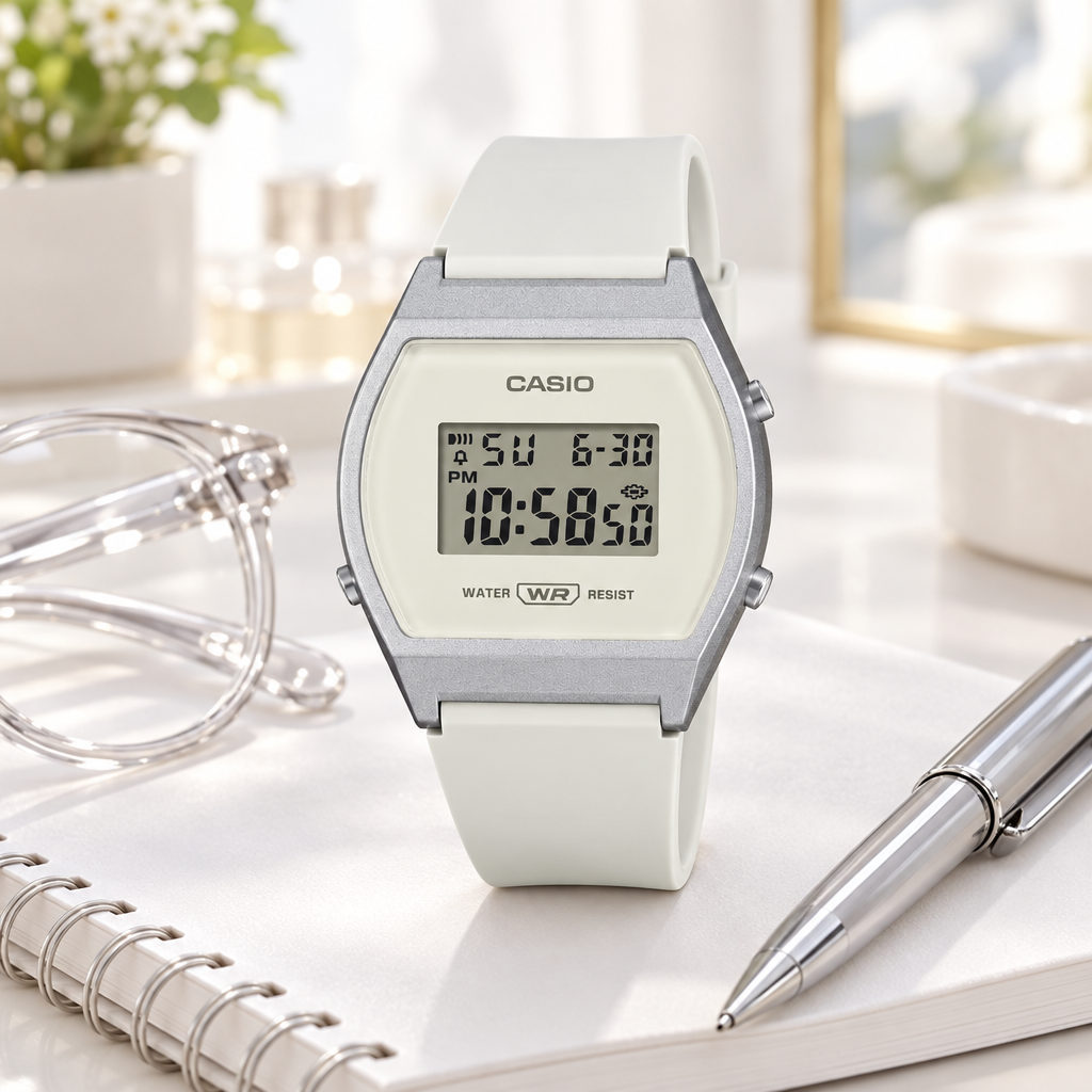Reloj Casio LW-204-7A Blanco