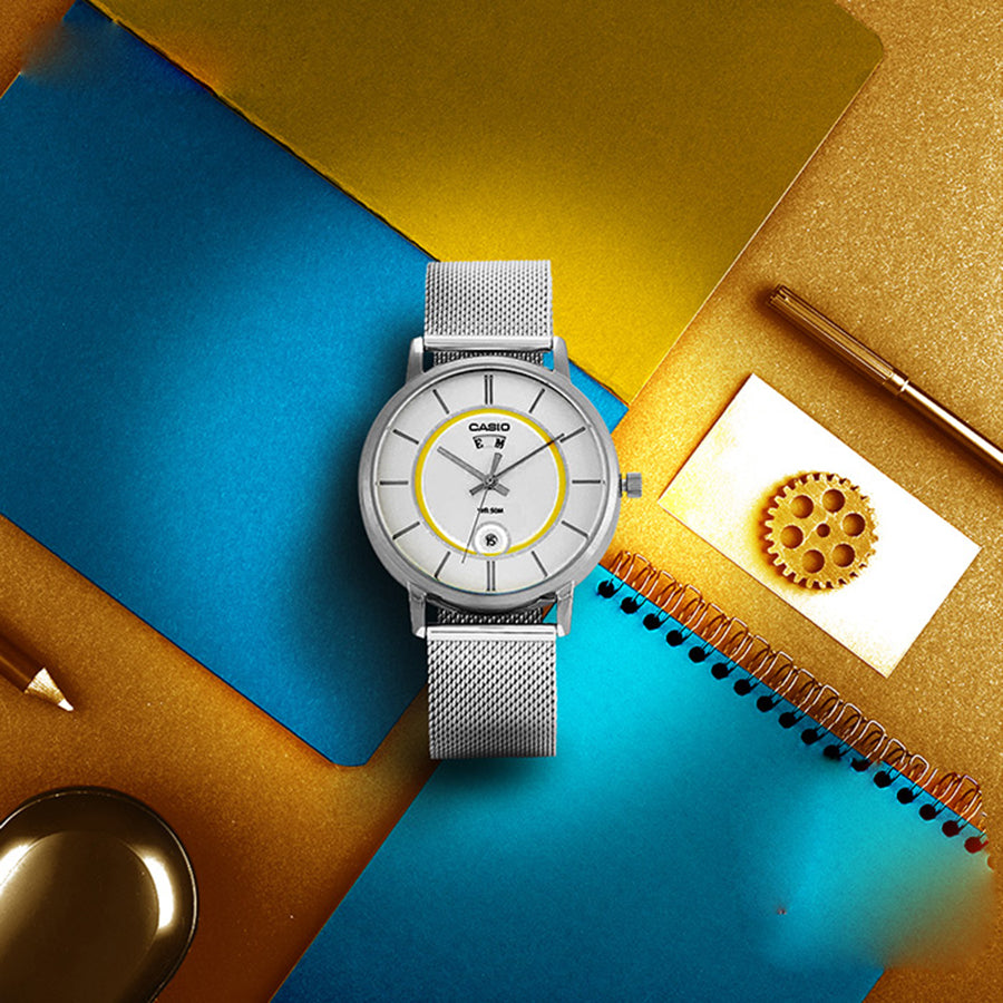 Reloj Casio MTP-B120M-7AV Blanco