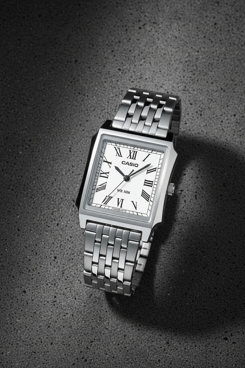 Reloj Casio MTP-B190D-7BV Blanco