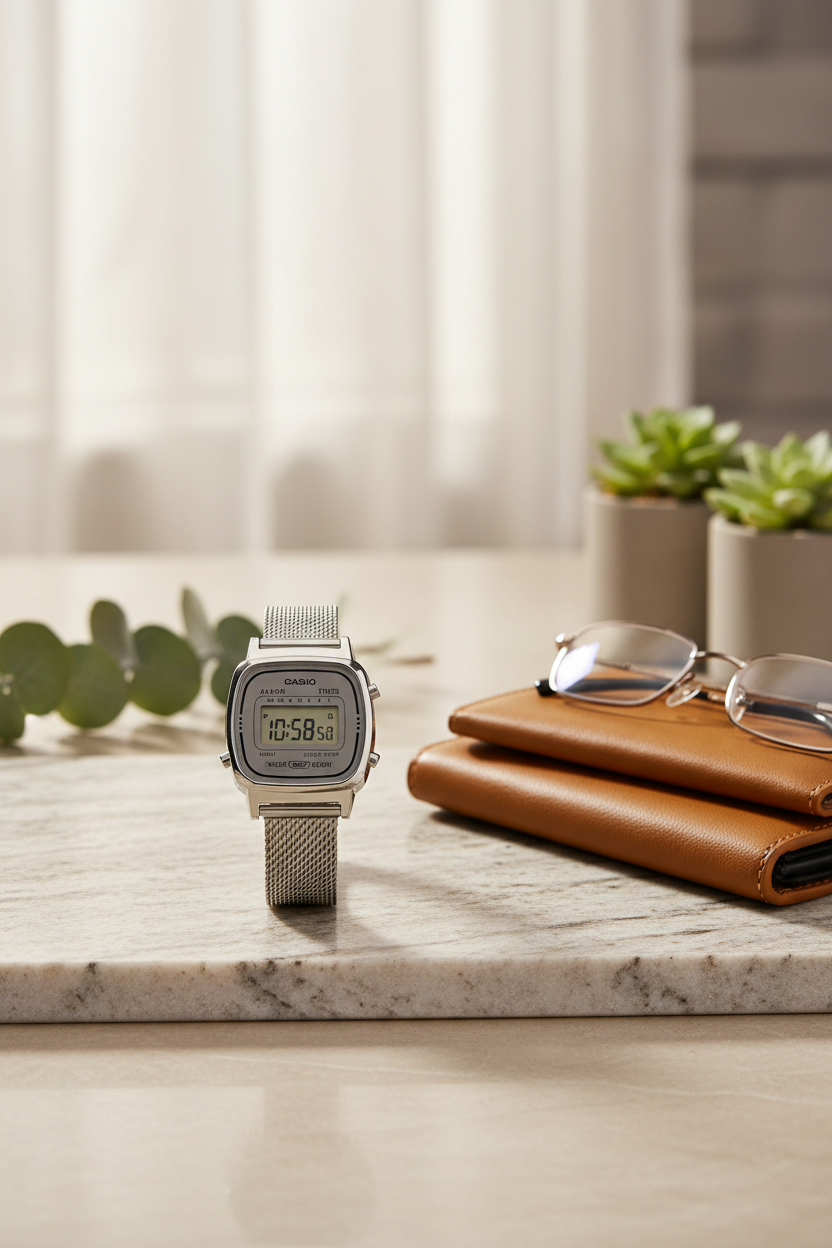 Reloj Casio Vintage LA670WEM-7 Plateado