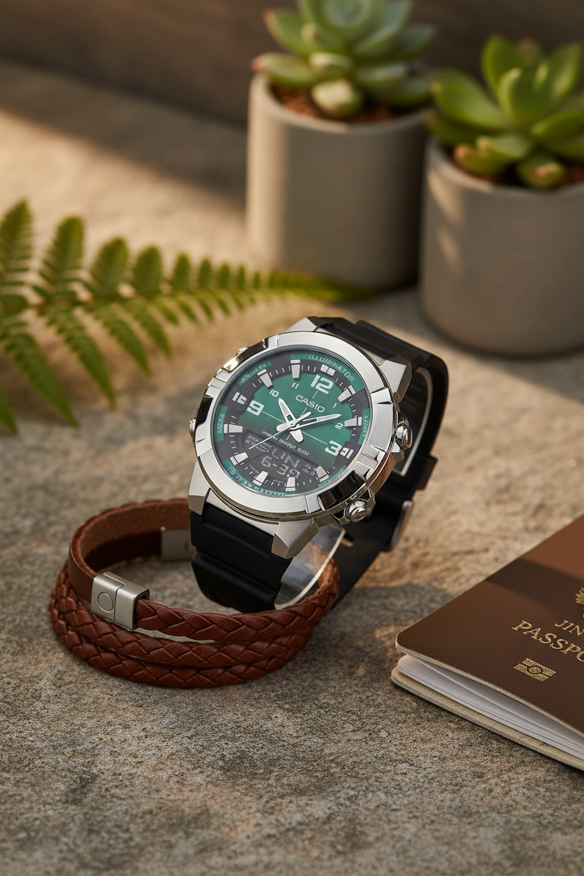 Reloj Casio AMW-870A-3AV Verde