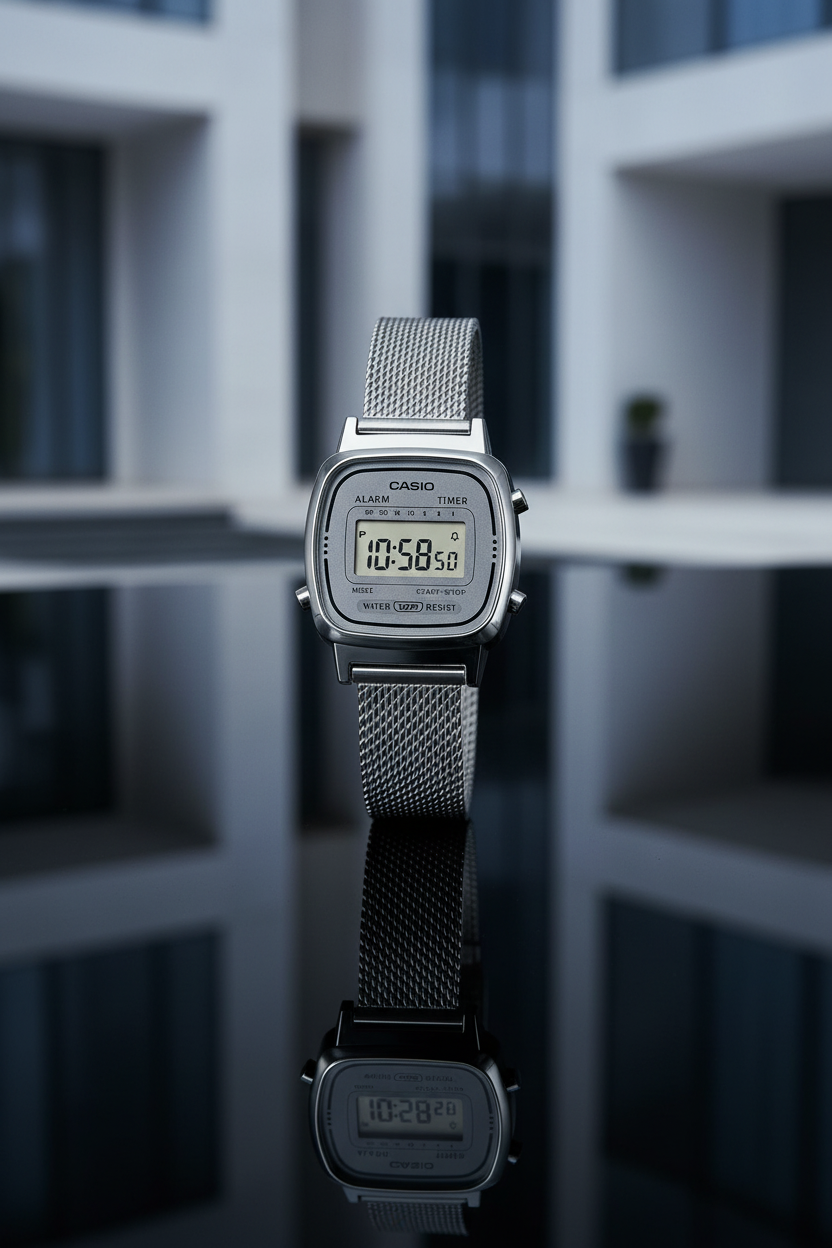 Reloj Casio Vintage LA670WEM-7 Plateado