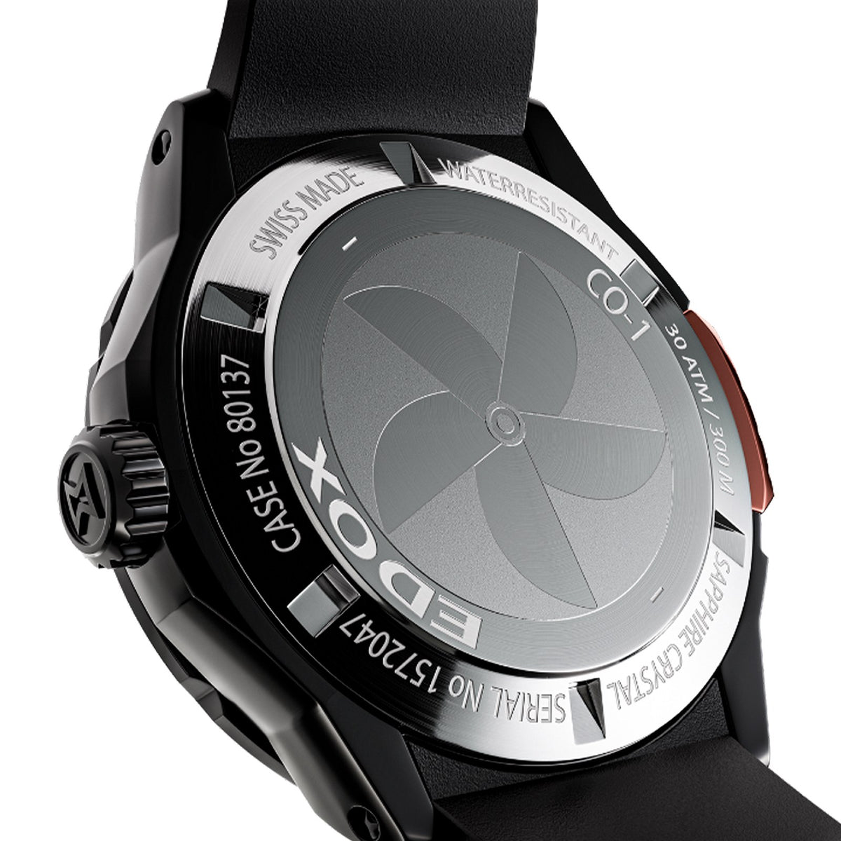 Reloj Edox CO-1 Bezel Lock 80137-37GNR-CANR