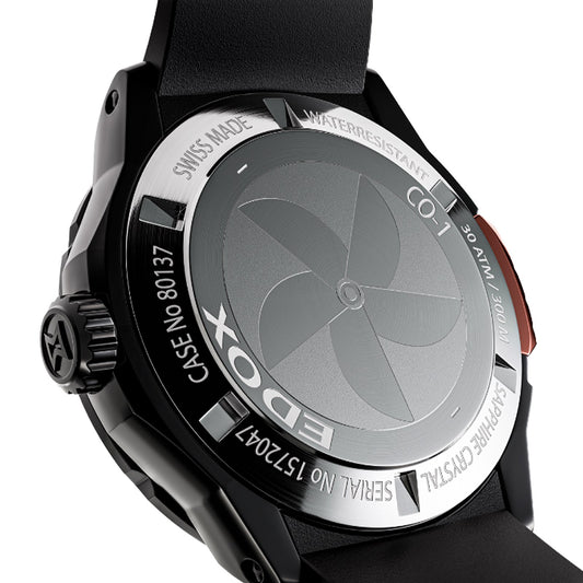 Reloj Edox CO-1 Bezel Lock 80137-37GNR-CANR