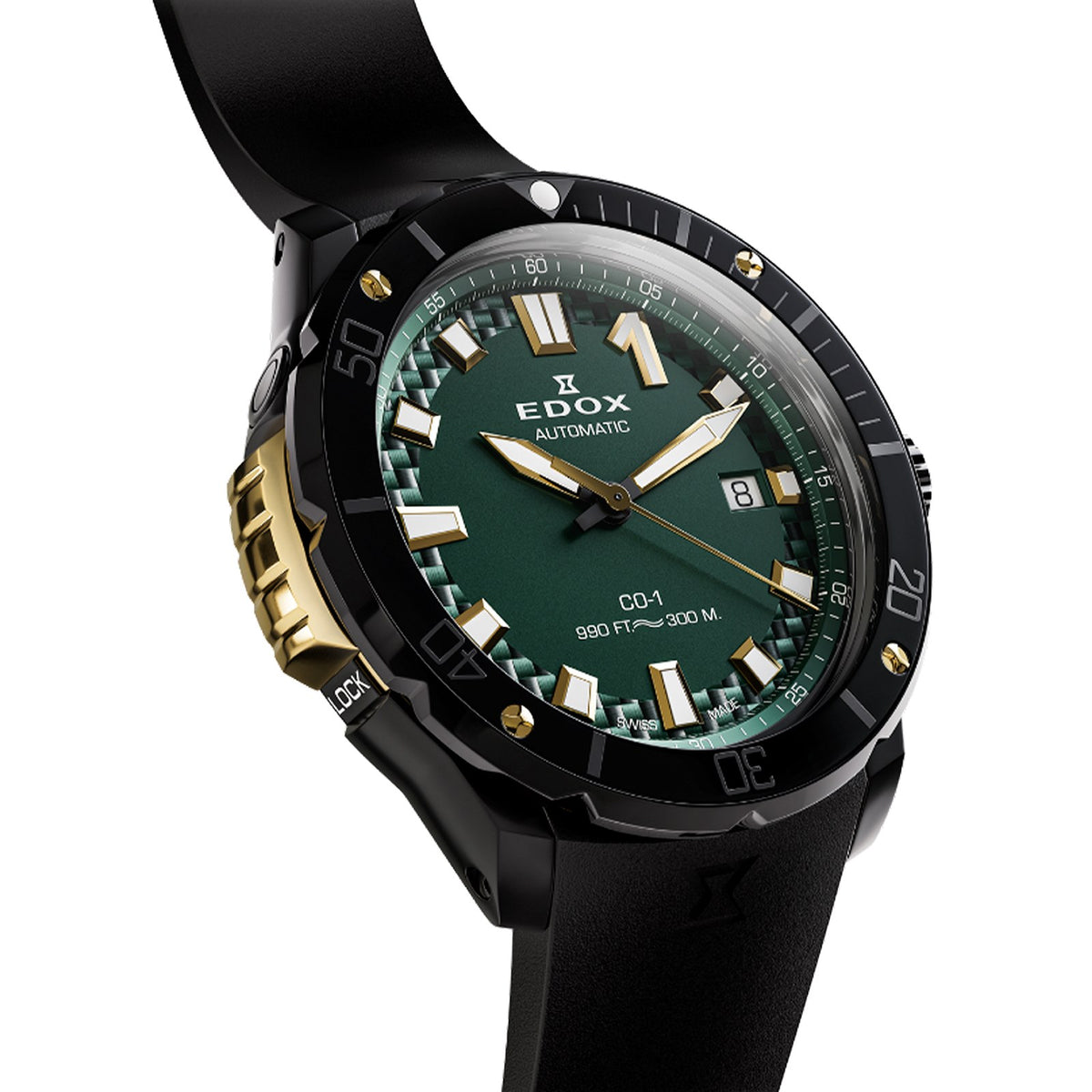 Reloj Edox CO-1 Bezel Lock 80137-37ND-CAVD