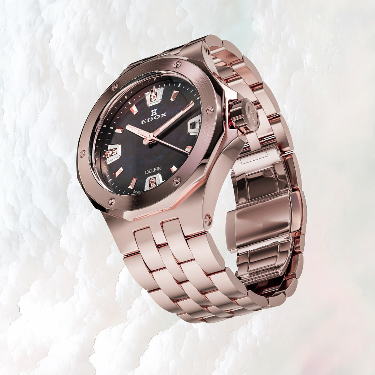 Reloj Edox Delfin Lady 53100-37RM-NANRND