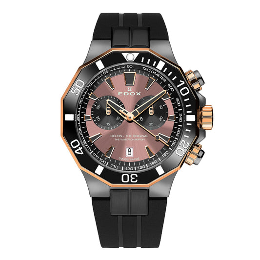Reloj Edox Delfin The Original 10112-357GRNCA-BRNR