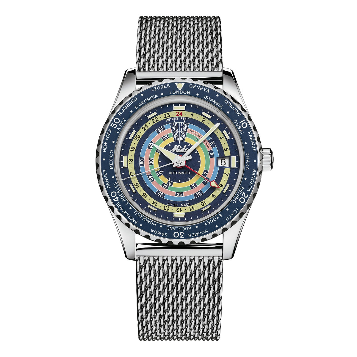 Reloj Mido Ocean Star Decompression Worldtimer M026.829.17.041.00