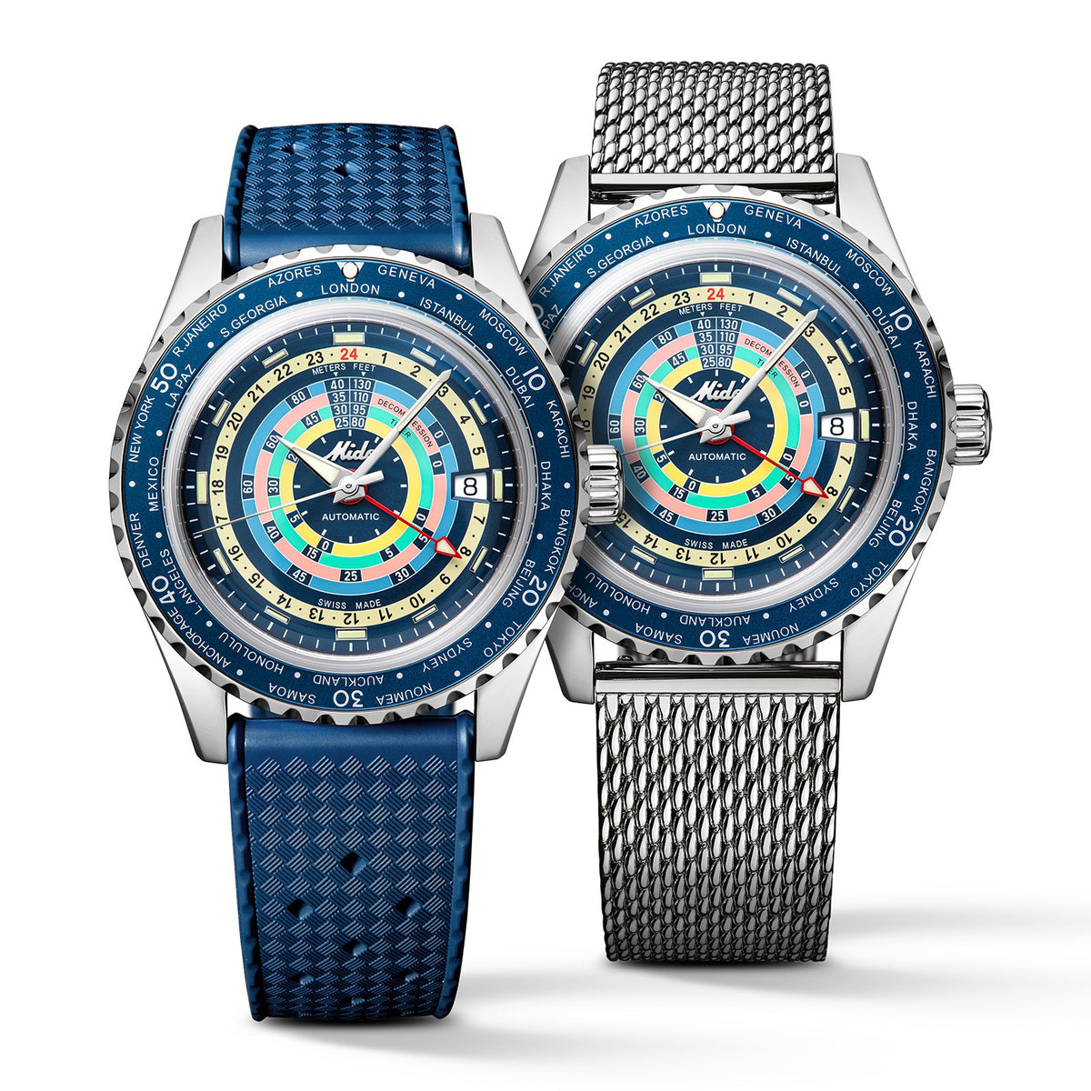 Reloj Mido Ocean Star Decompression Worldtimer M026.829.17.041.00