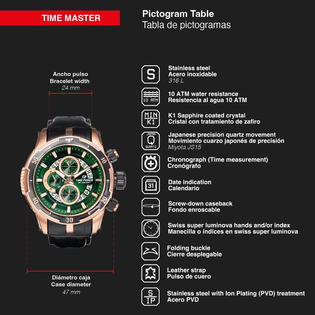 Reloj Time Force TF5022MR-07