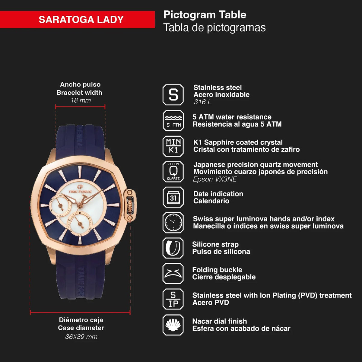 Reloj Time Force TF5029LR-03