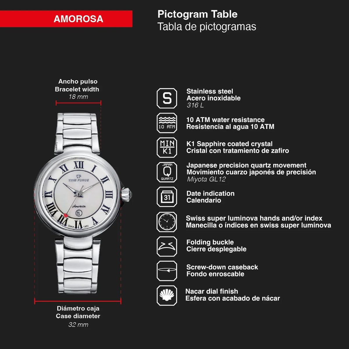 Reloj Time Force TF5043L-N02M