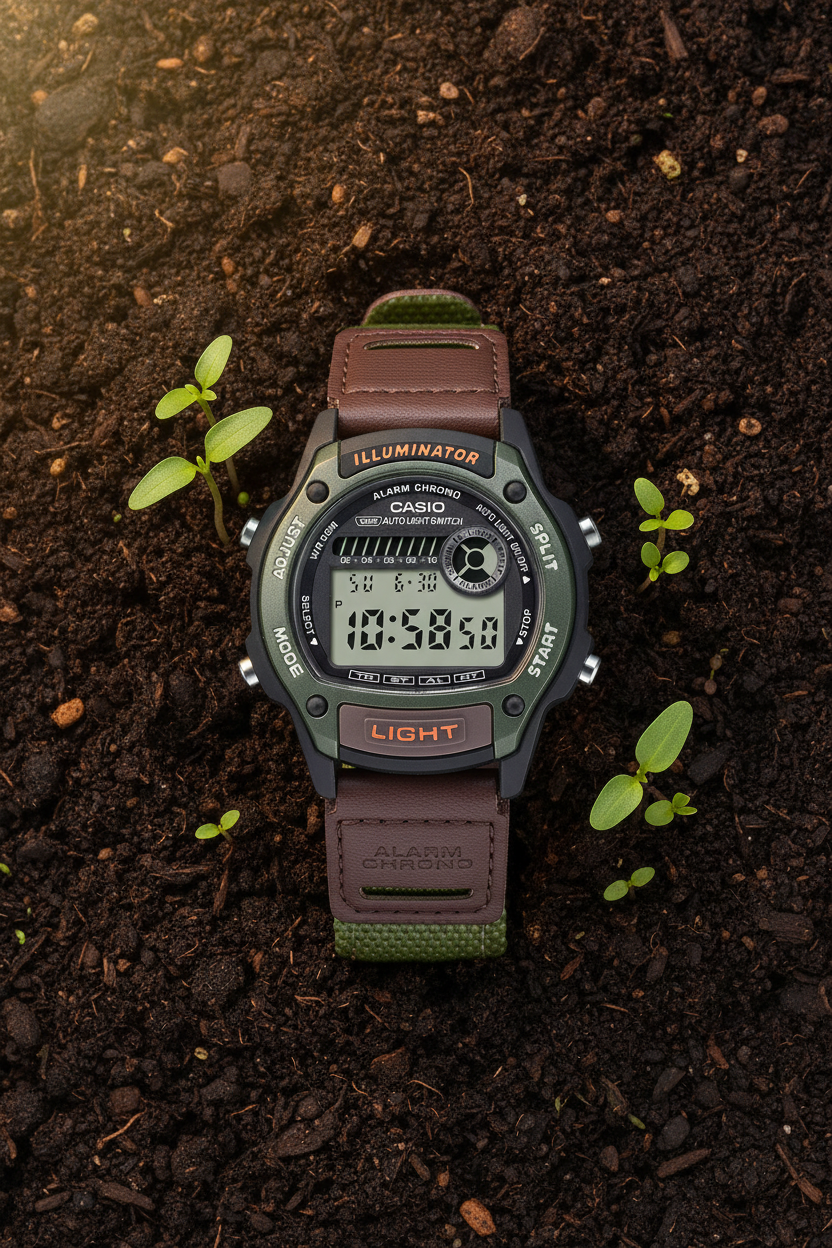 Reloj Casio W-220HF-3AV Café