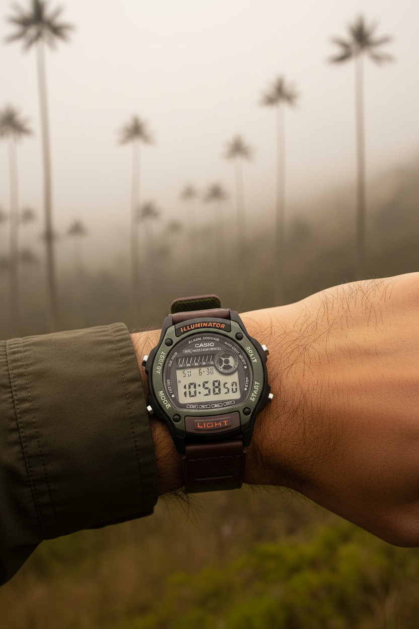 Reloj Casio W-220HF-3AV Café