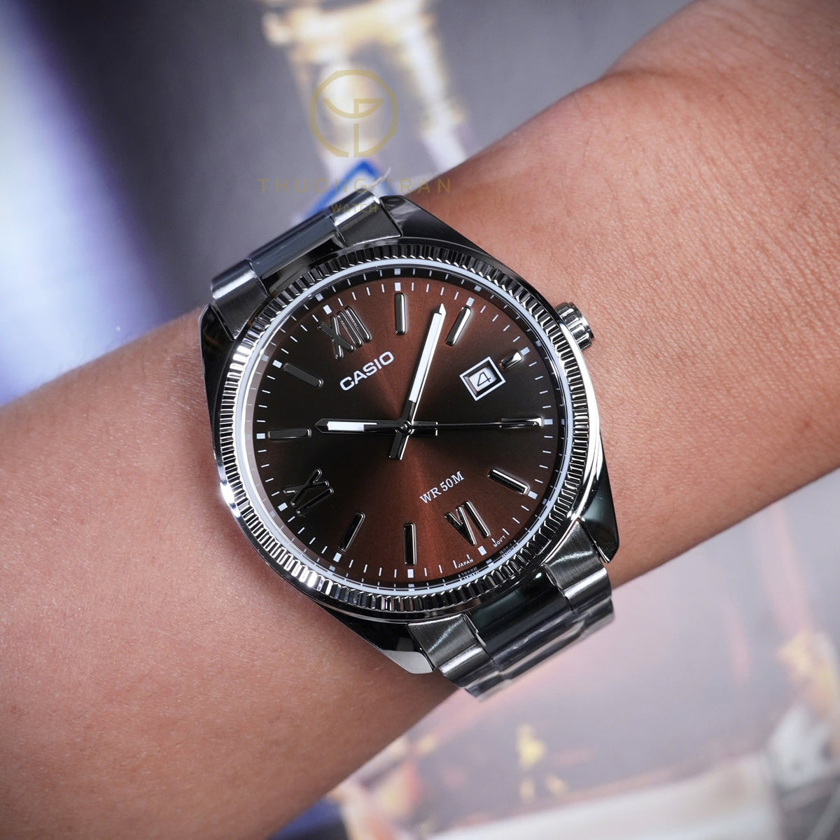 Reloj Casio MTP-1302DD-5AV Café