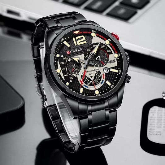 Reloj Curren Ref: 703 Negro/Plata