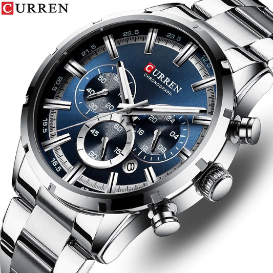 Reloj Curren Ref: 625 Plata/Azul