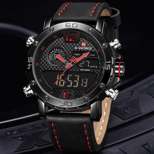 Reloj Naviforce REF. 654 Negro/Rojo