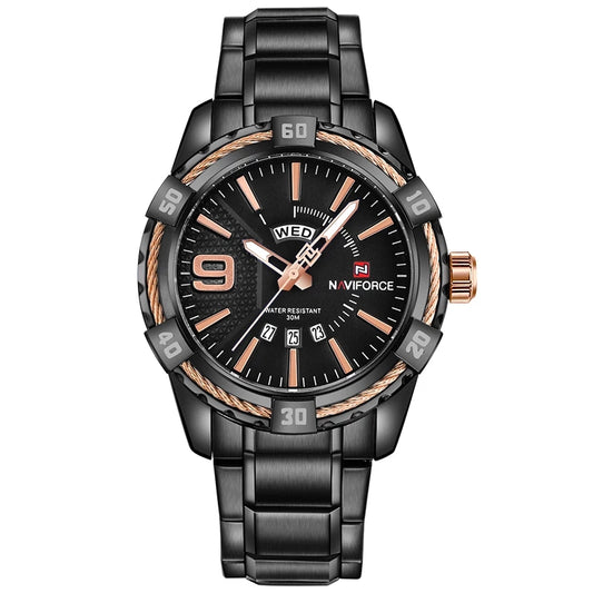 Reloj Naviforce REF. 656 Negro/Oro Rosa