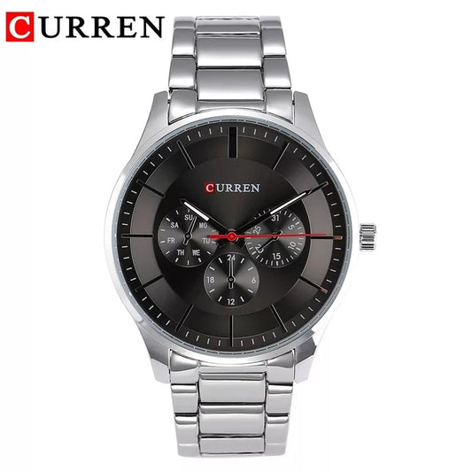 Reloj Curren Ref: 695 Plata/Negro
