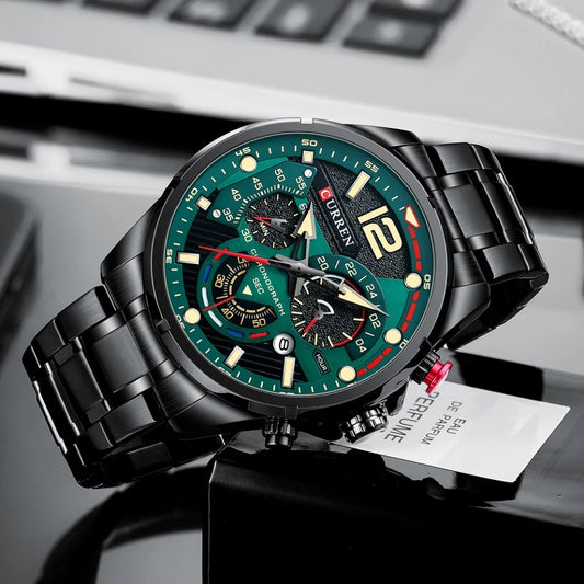 Reloj Curren Ref: 703 Negro/Verde