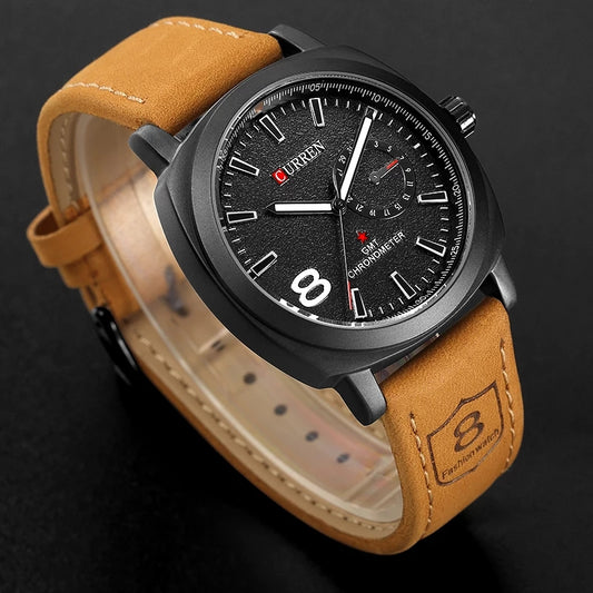 Reloj CURREN REF: 715 Miel/Negro