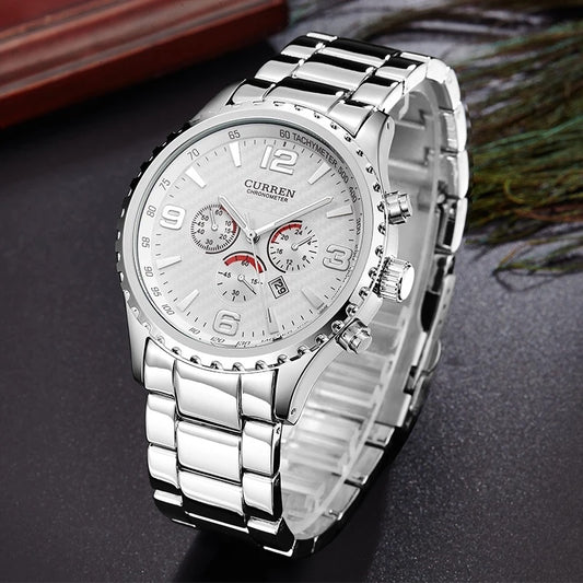 Reloj CURREN REF. 473 Plata/Blanco