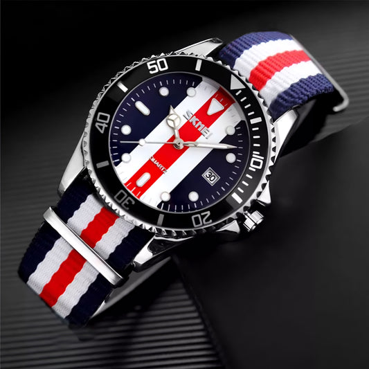 Reloj SKMEI Ref. 795 Azul/Blanco/Rojo